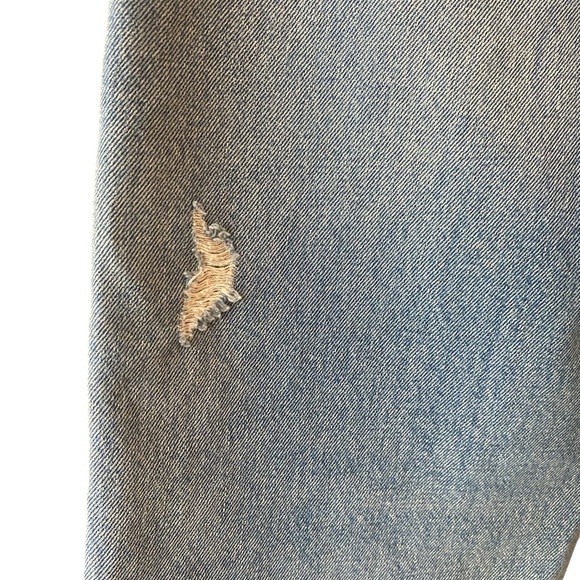Free People We The Free Straight Leg Distressed Jeans - Picture 3 of 6